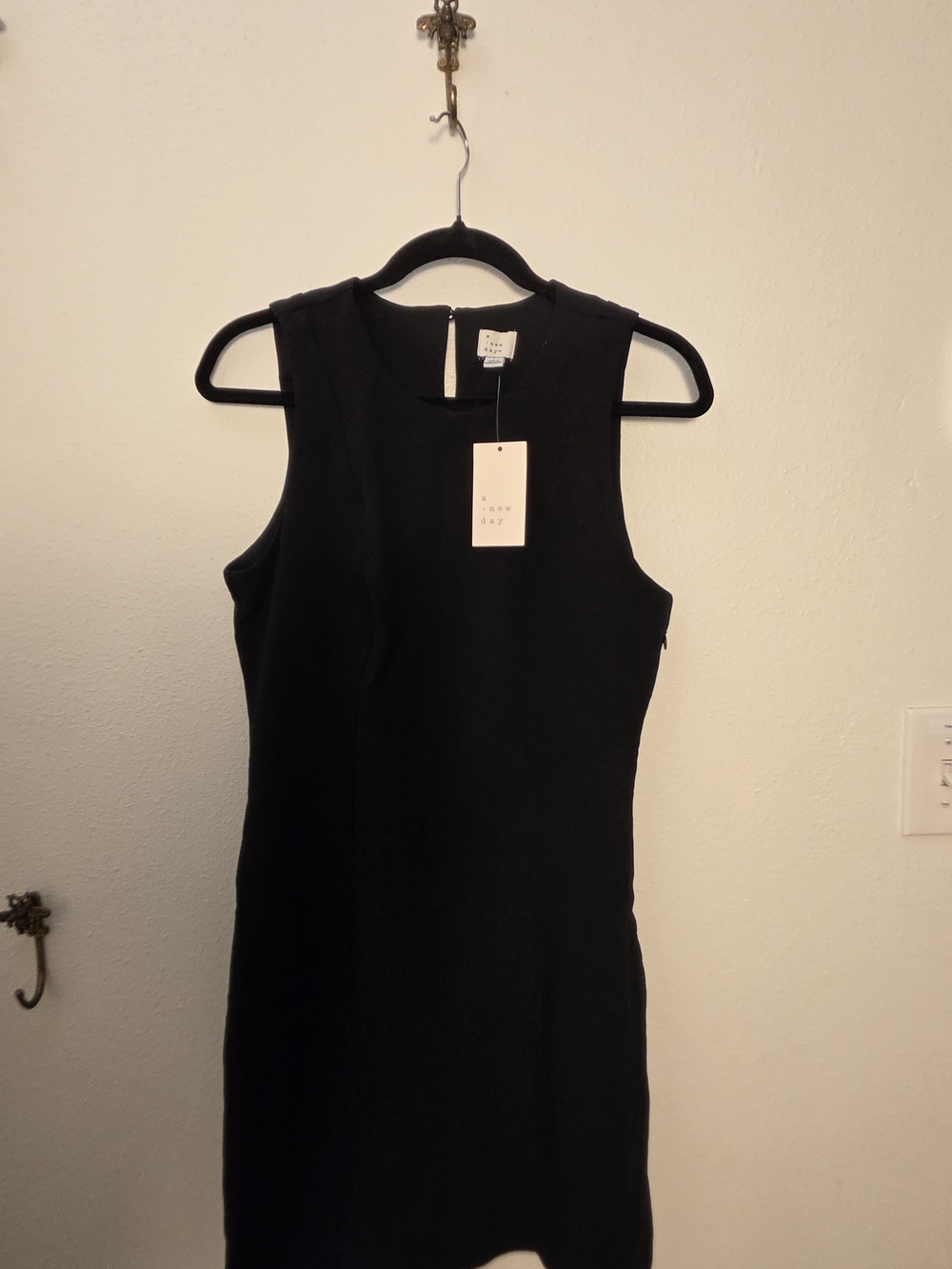 a new day Black Sleeveless Sheath Dress